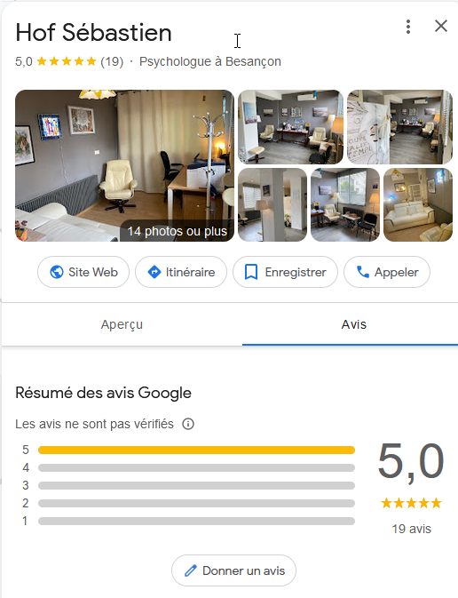 fiche google 19 etoiles